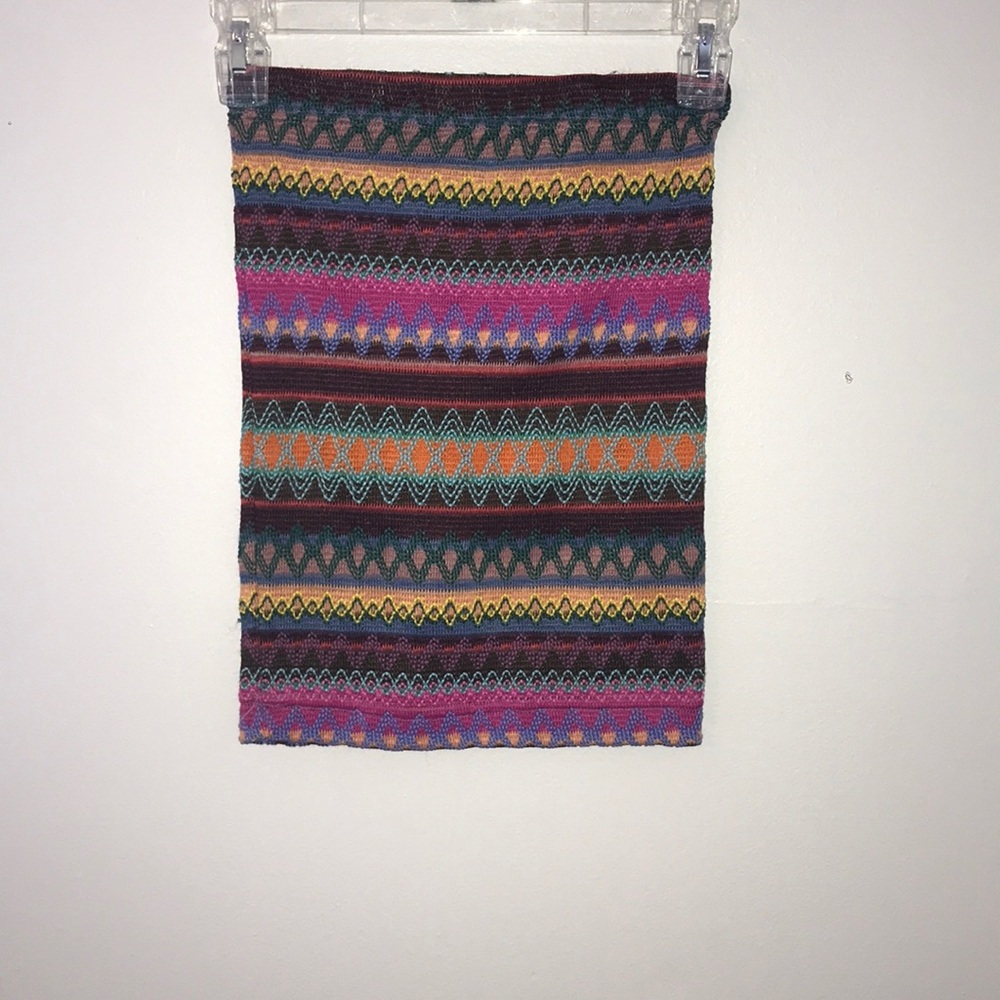 Patterned Pencil skirt